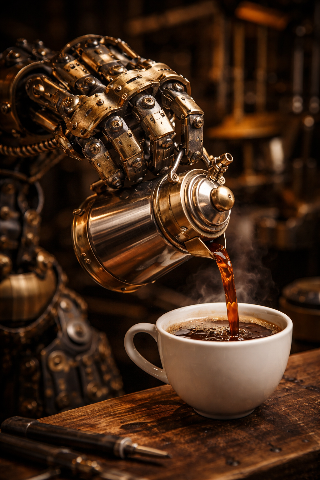 Automate mécanique café